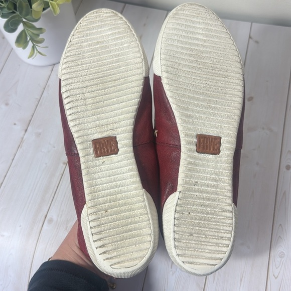 Frye Melanie Slip On Leathers Flats Loafers Red Women’s Size 6 - Picture 6 of 7